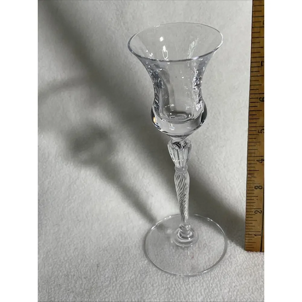 Royal Doulton Crystal Stemmed Candle Holder 7.5 Austria Vintage